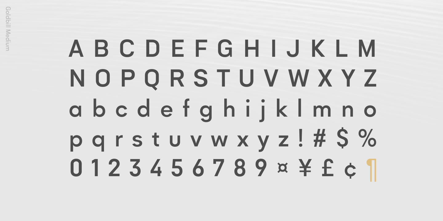 Goldbill XL Thin Italic Font preview